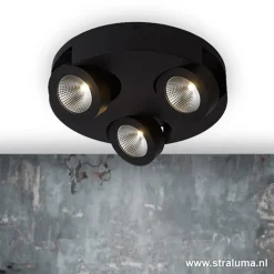 Straluma Zwarte design plafondlamp LED><noscript><img width=