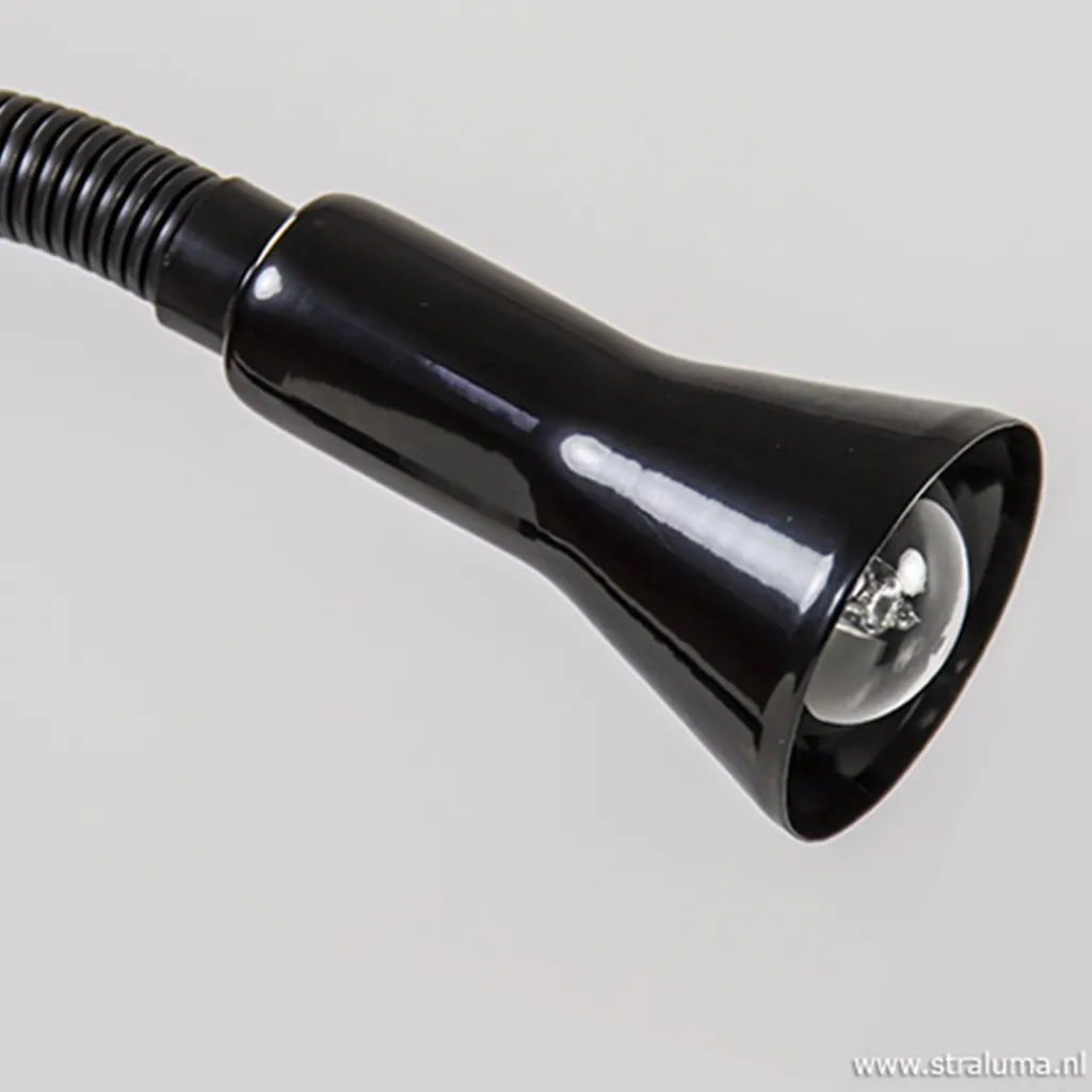 Straluma Zwarte klemlamp/leeslamp voor bureau> Klemlampen|Leeslampen