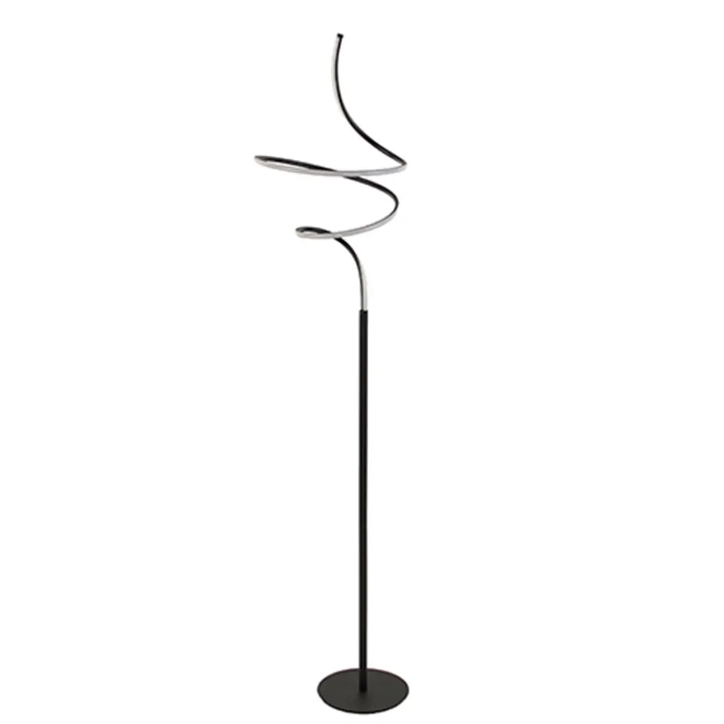 Straluma Zwarte krul vloerlamp LED dimbaar> Vloerlampen|Woonkamerlampen