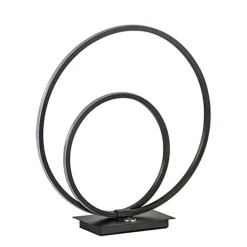 Straluma Zwarte LED tafellamp met touchdimmer> Tafellampen|Woonkamerlampen