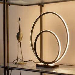 Straluma Zwarte LED tafellamp met touchdimmer></noscript> Tafellampen|Woonkamerlampen