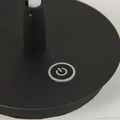 Straluma Zwarte LED tafellamp met touchdimmer><noscript><img width=