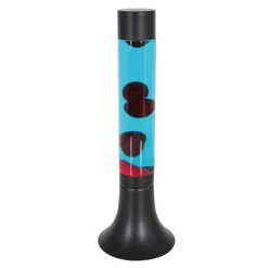 Straluma Zwarte tafellamp lava blauw met rood> Decoratieve Verlichting|Tienerkamerlampen
