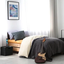 Straluma Zwarte tafellamp lava blauw met rood><noscript><img width=