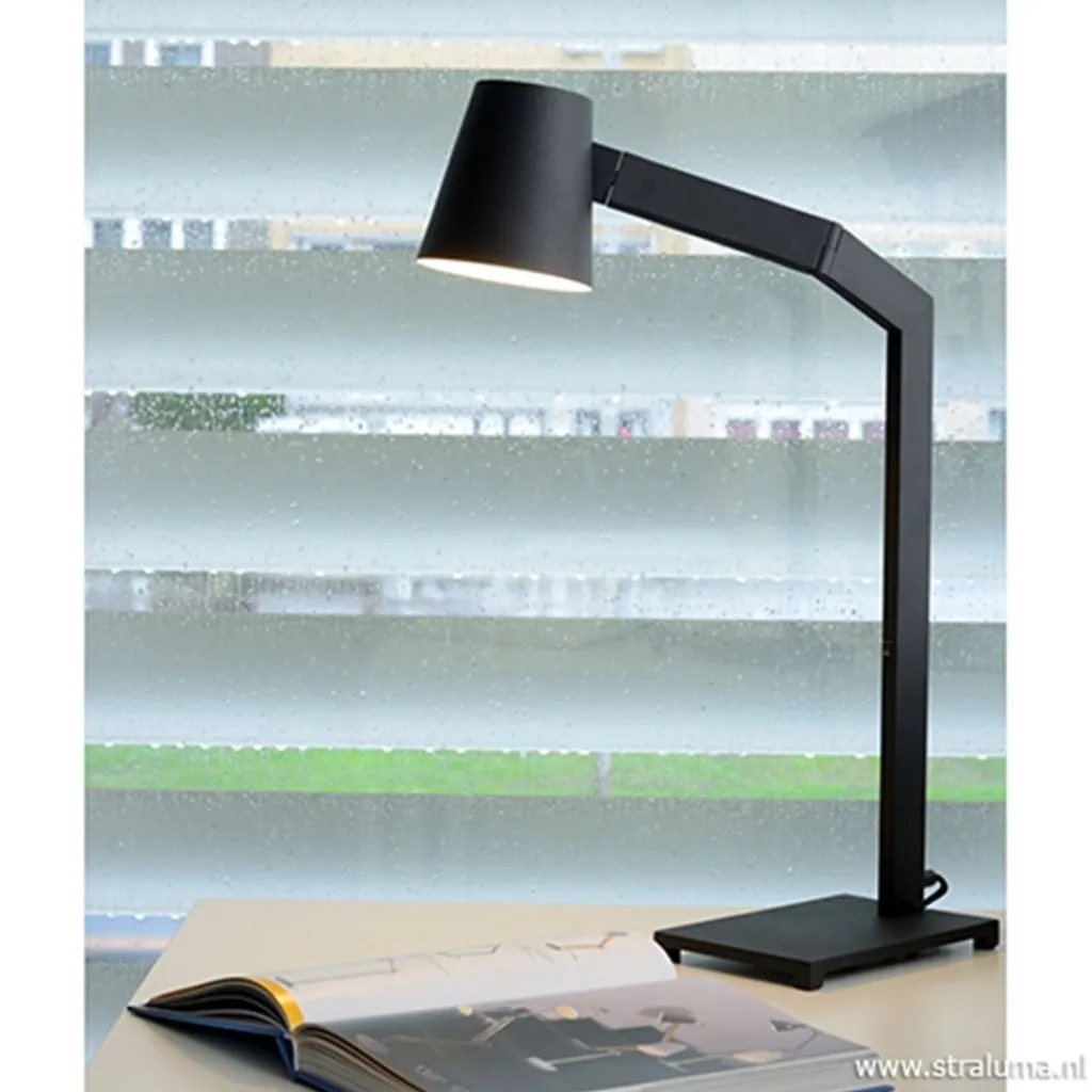 Straluma Zwarte tafellamp modern design> Bureaulampen|Leeslampen