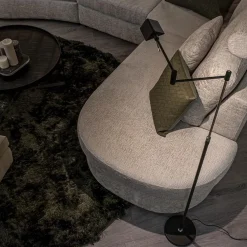 Straluma Zwarte vloerlamp-leeslamp LED dimbaar><noscript><img width=