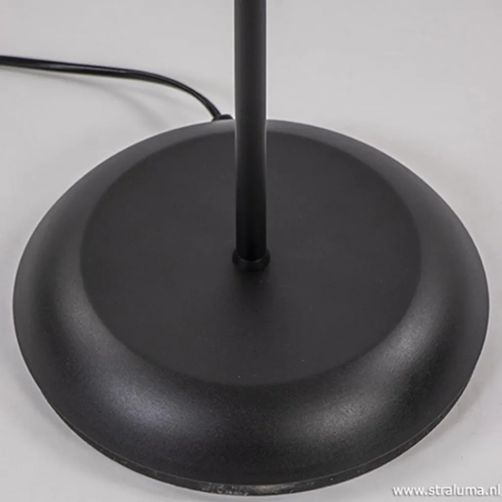 Straluma Zwarte vloer/leeslamp touch dimbaar> Vloerlampen|Leeslampen