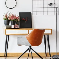 Straluma Zwarte vloer/leeslamp touch dimbaar><noscript><img width=