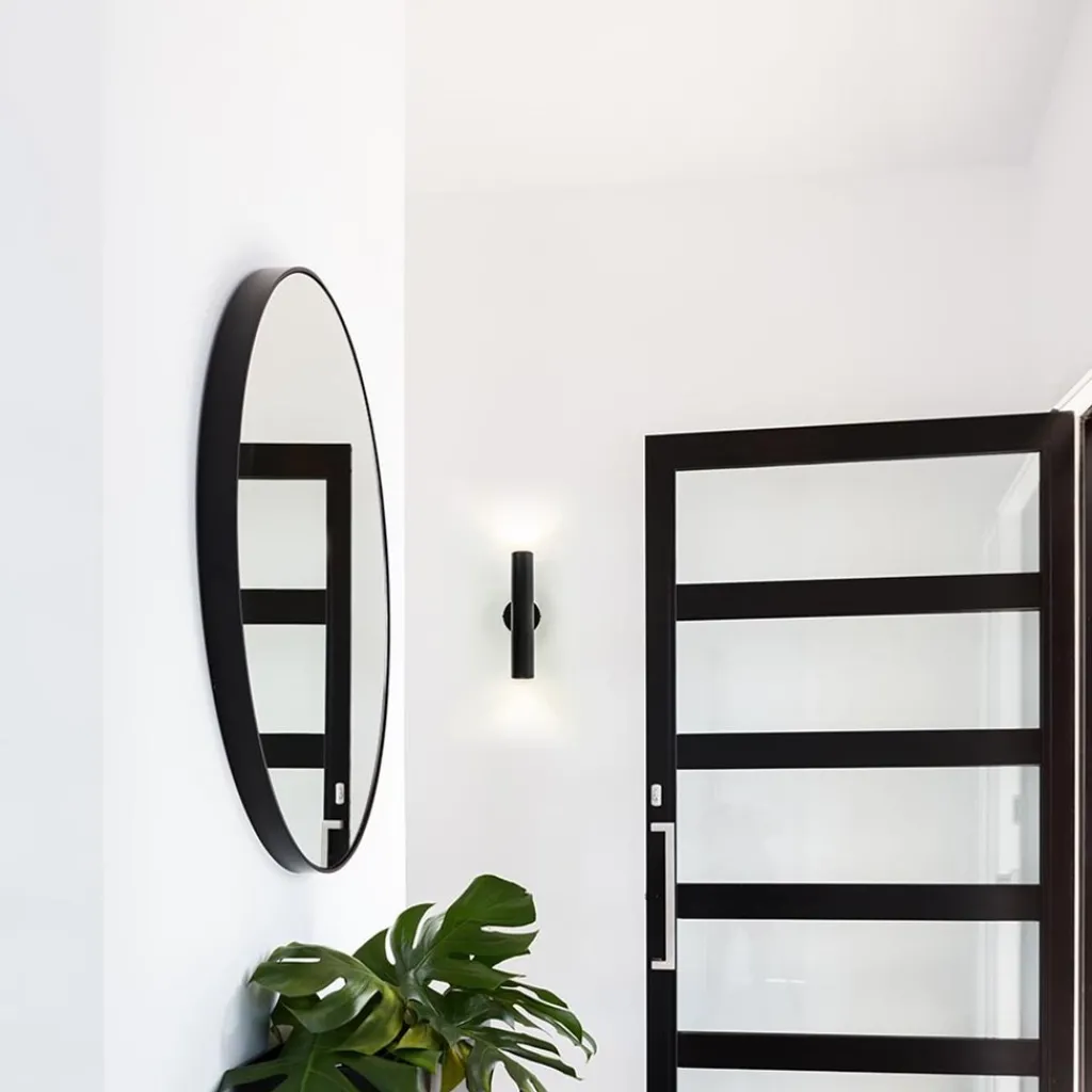 Straluma Zwarte wandlamp up+down cilinder GU10> Wandlampen|Scandinavische Verlichting